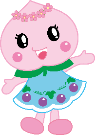 あかいわモモちゃんのイラスト