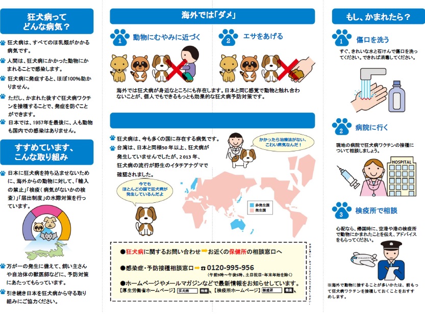 海外渡航 犬の危険