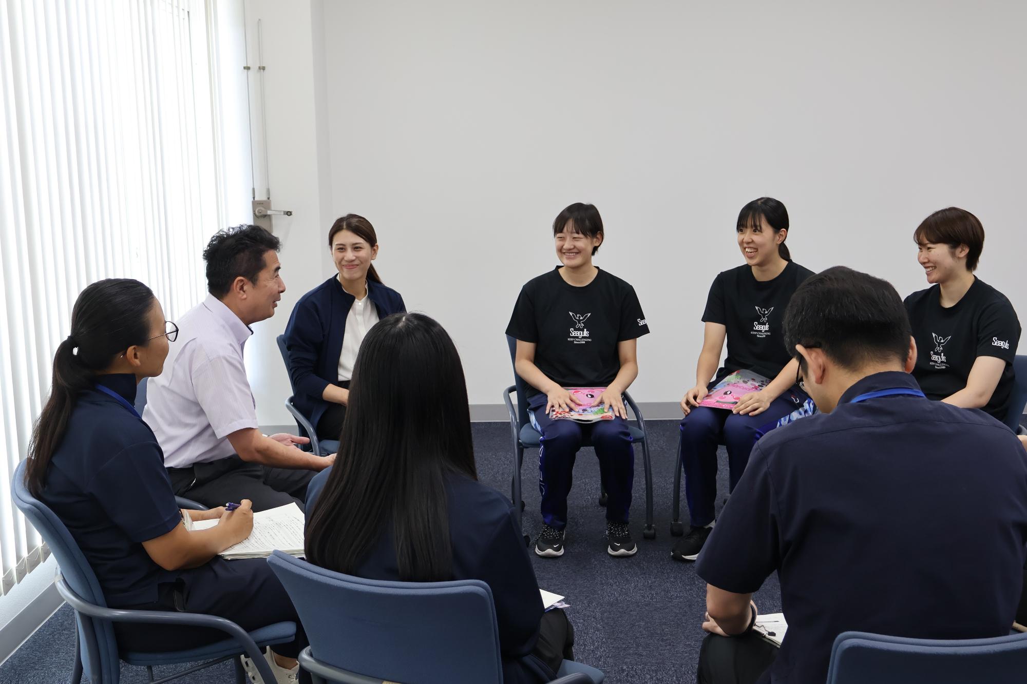 市長と気軽にトーク(シーガルズ)