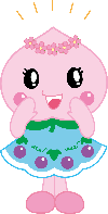 あかいわモモちゃんのイラスト