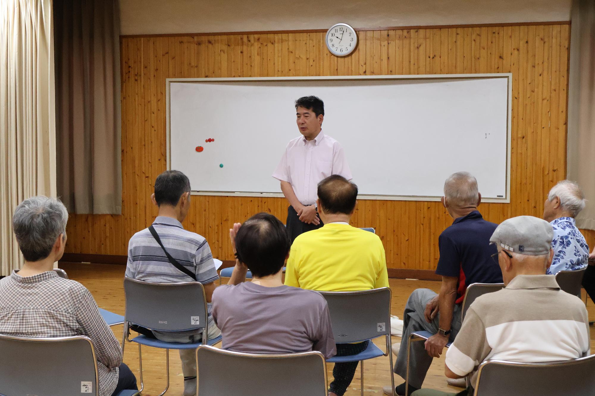 市長と気軽にトーク（山陽公民館ラジオ体操）