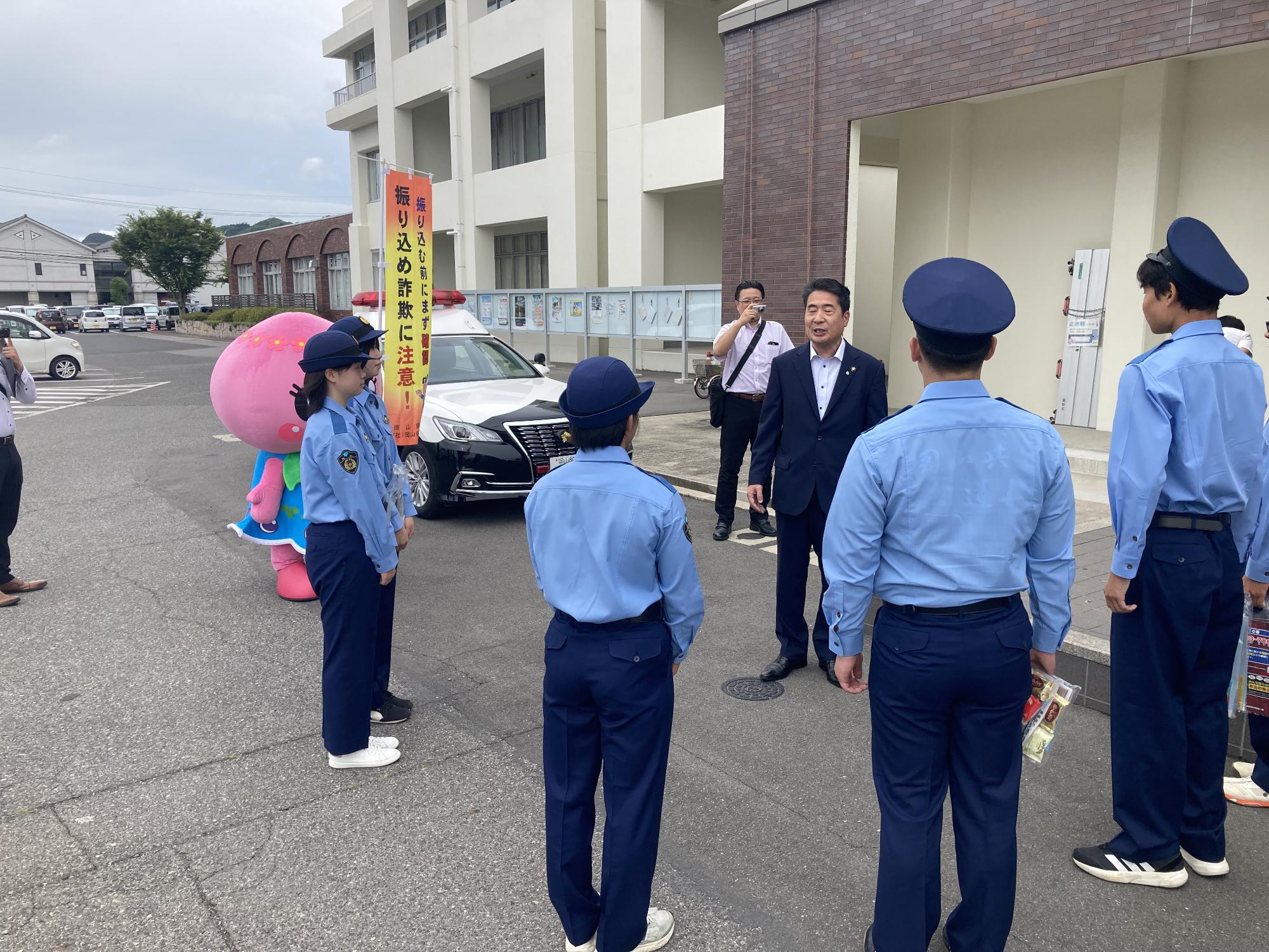 赤磐警察署管内暴力追放推進連合会 啓発活動