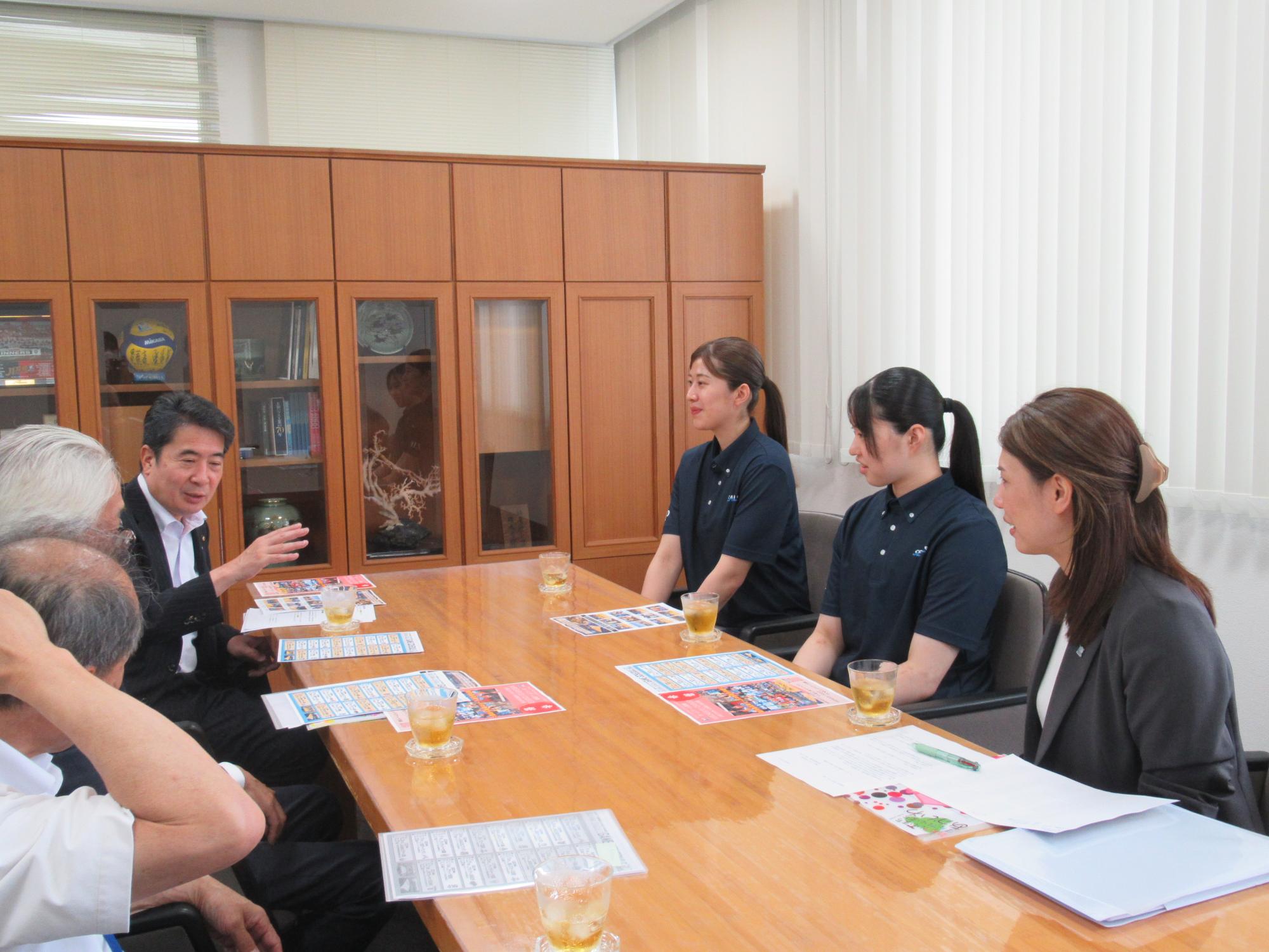 岡山シーガルズ訪問