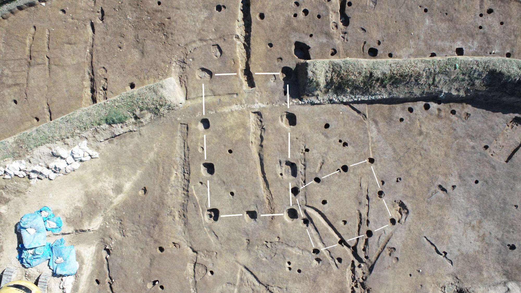 中池南遺跡の掘立柱建物