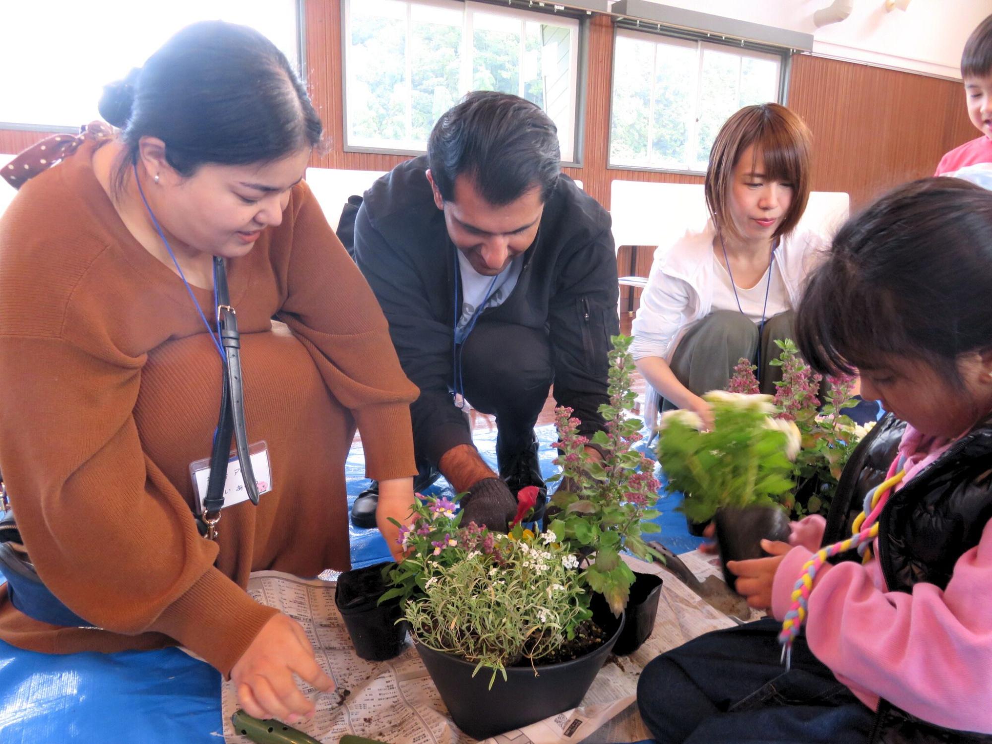 20251103交流会寄せ植え