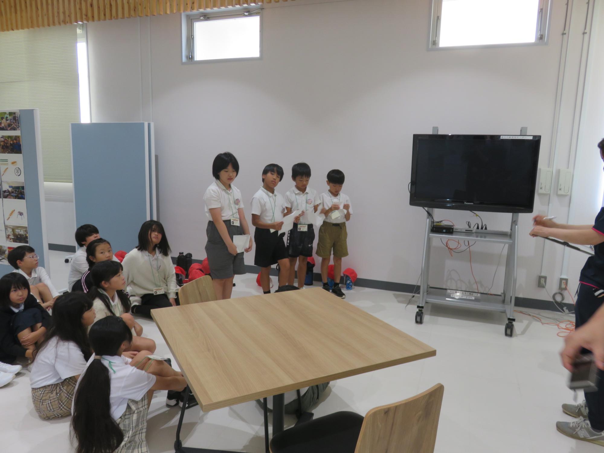 子どもたちからの決意表明