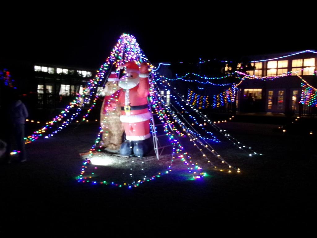 熊山英国庭園のイルミネーション写真