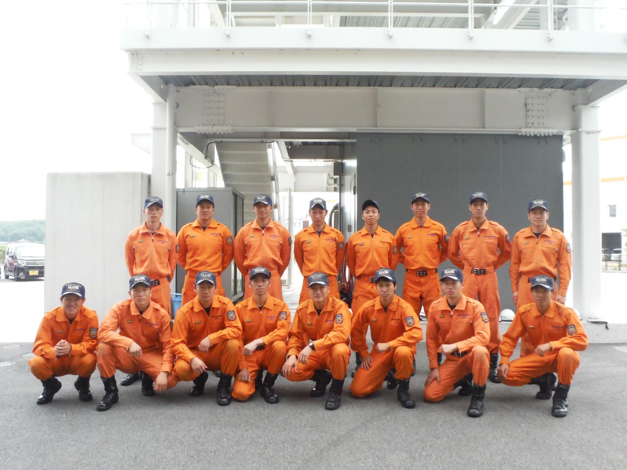 消防救助技術岡山県大会出場隊員の画像