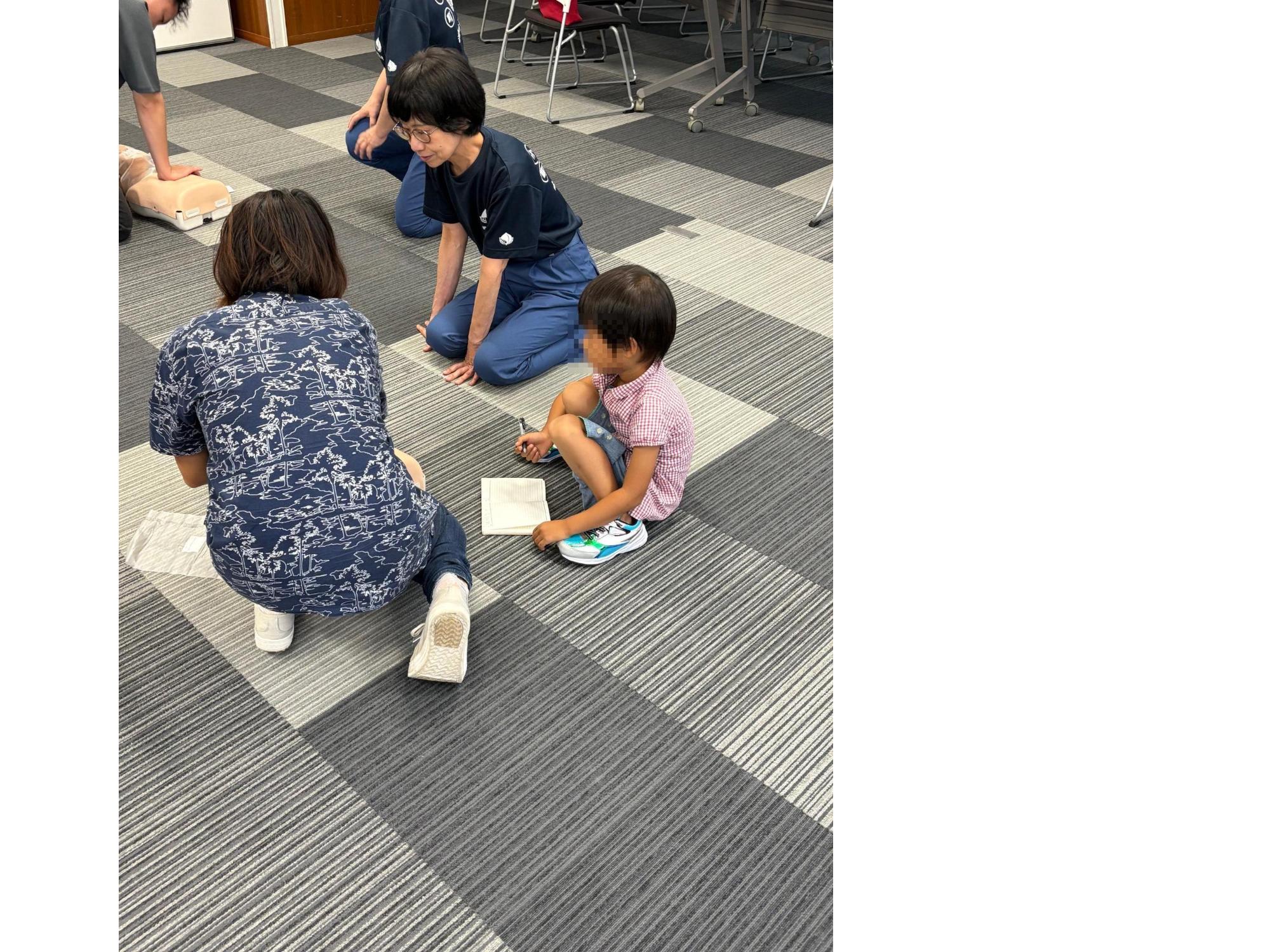 救急講習の雰囲気