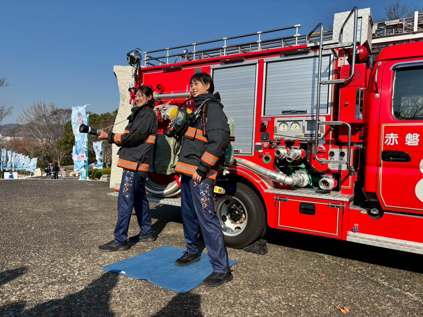 岡山シーガルズ消防隊参上！！
