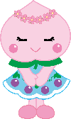 あかいわモモちゃんのイラスト