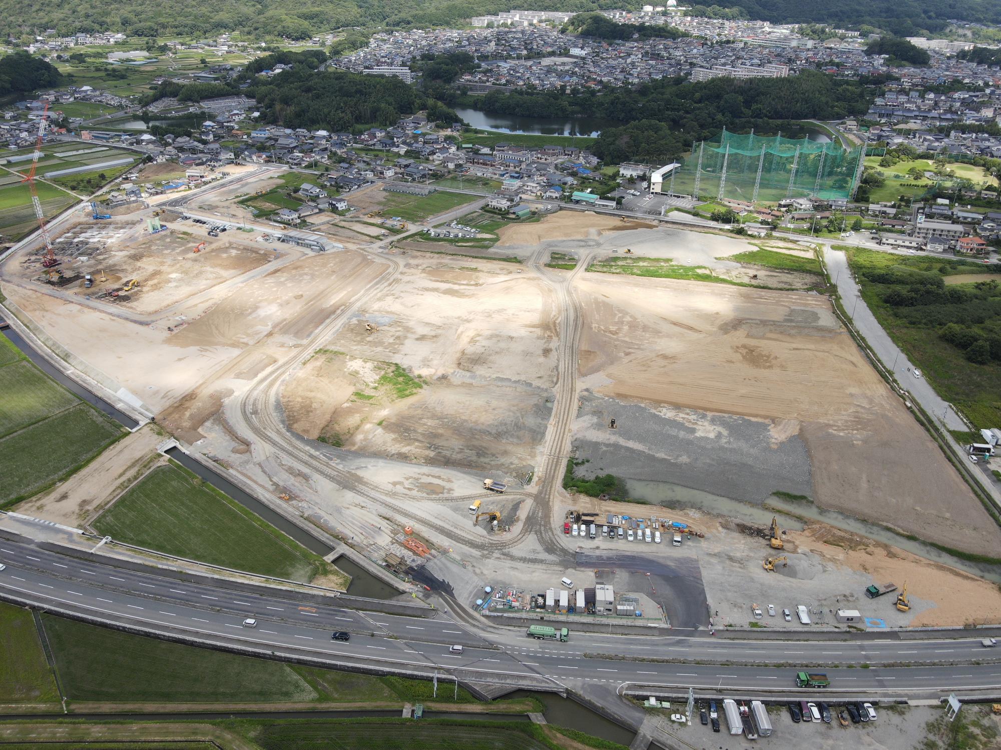 7月分民間西エリア空中写真1