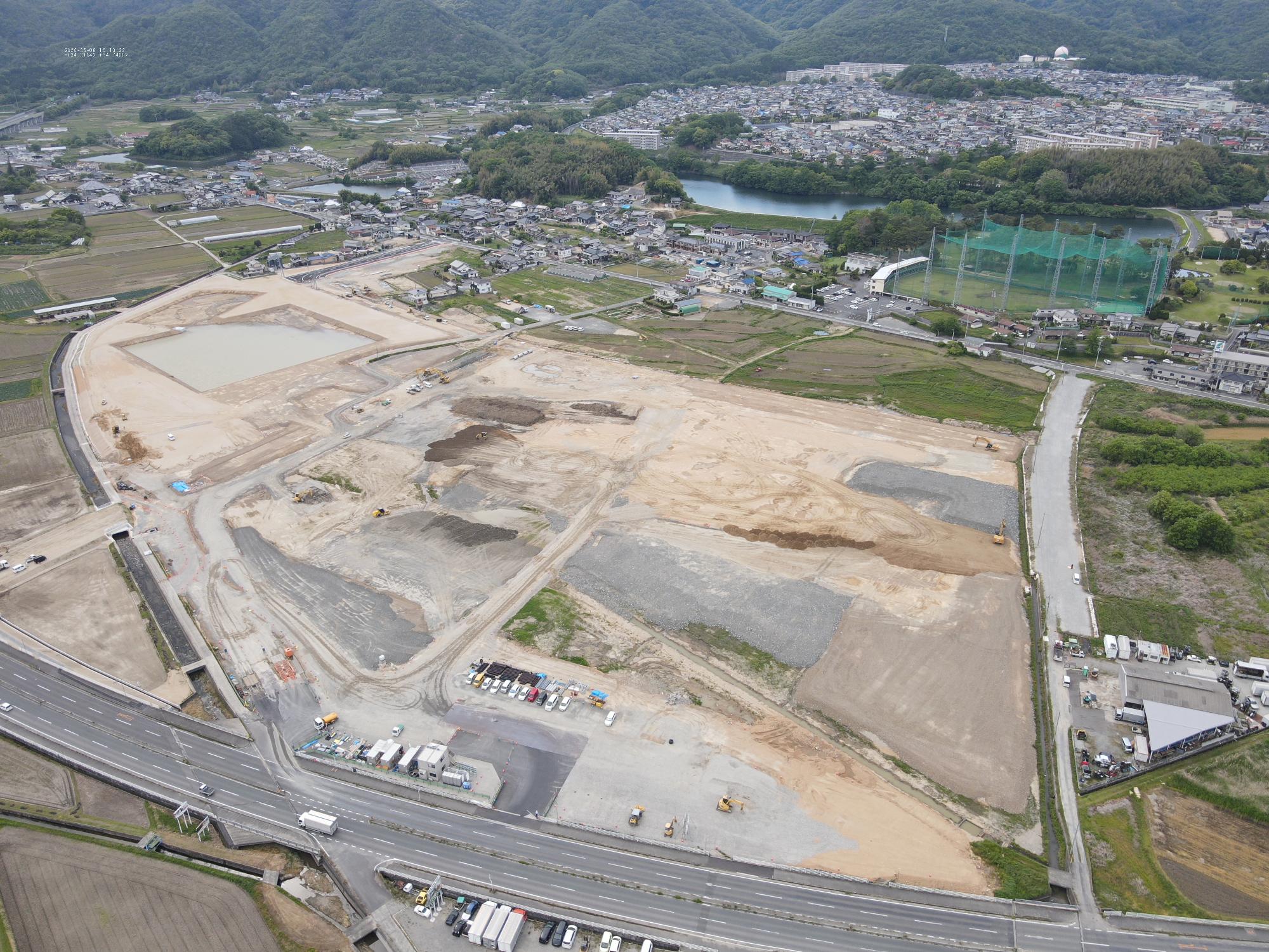 5月分民間西エリア空中写真1