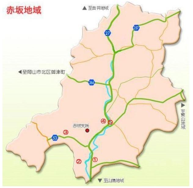 AED設置場所（医療・介護施設）赤坂地域の地図