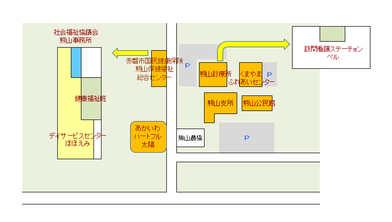 熊山支所周辺案内図