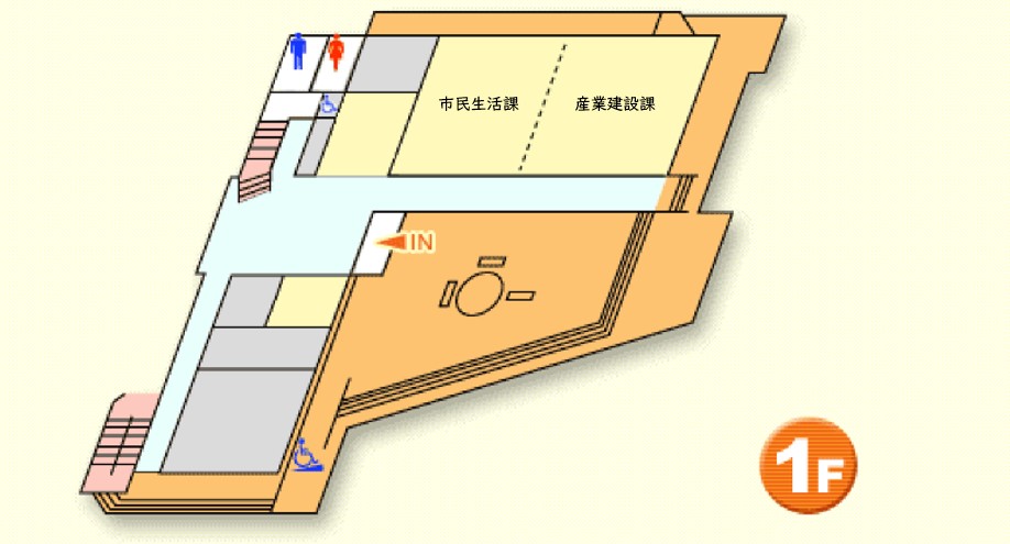 熊山支所1階案内図